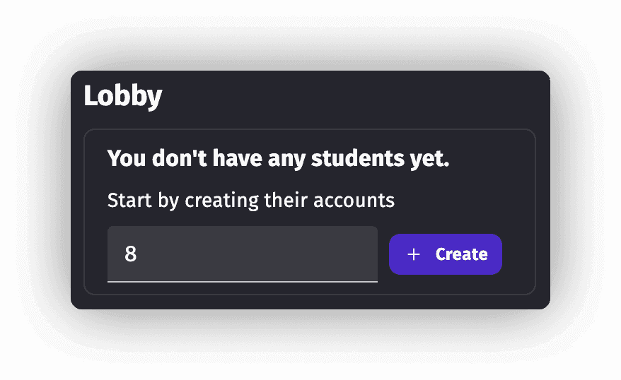 Zoom on the "Add students batch" feature